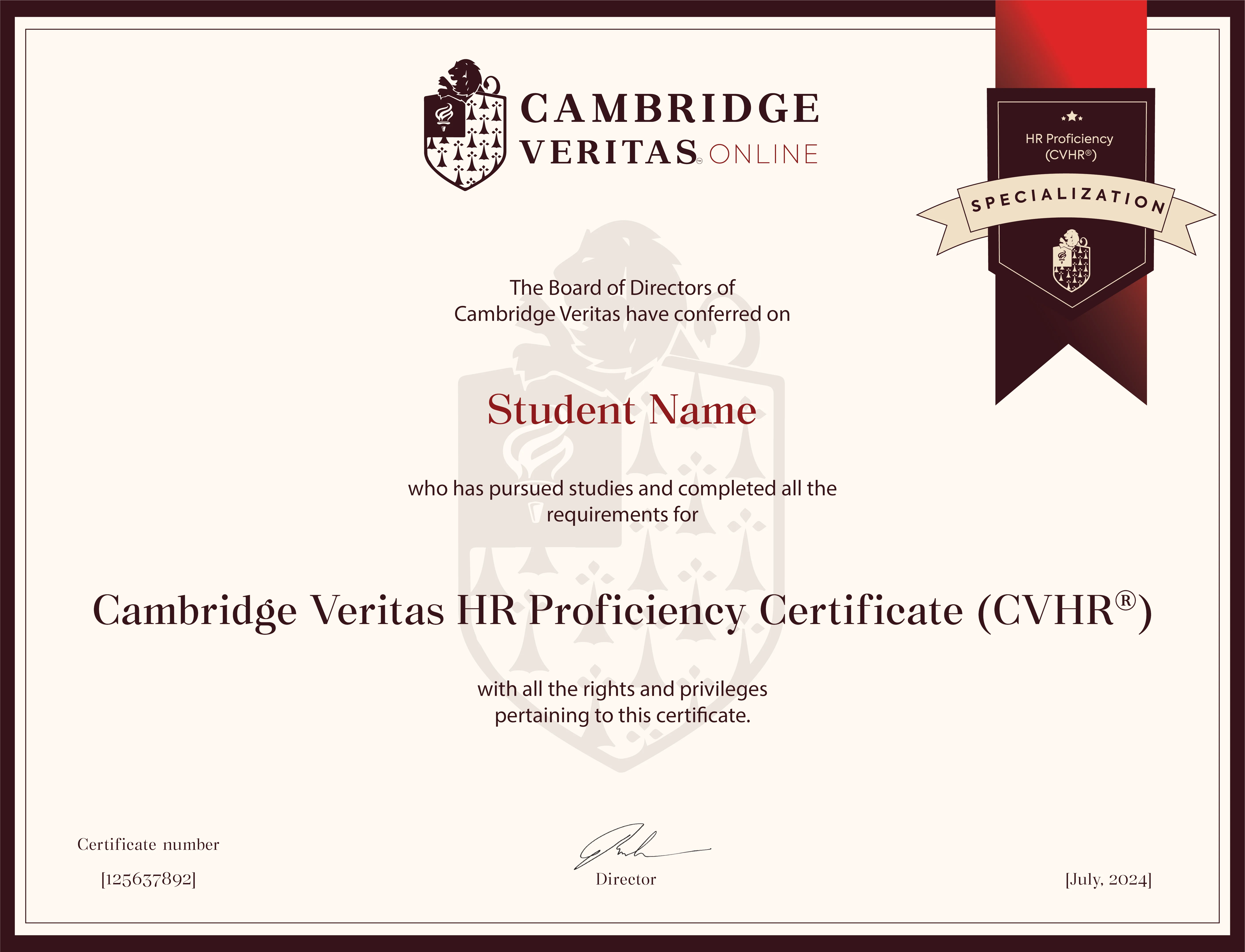 HR Proficiency Certificate