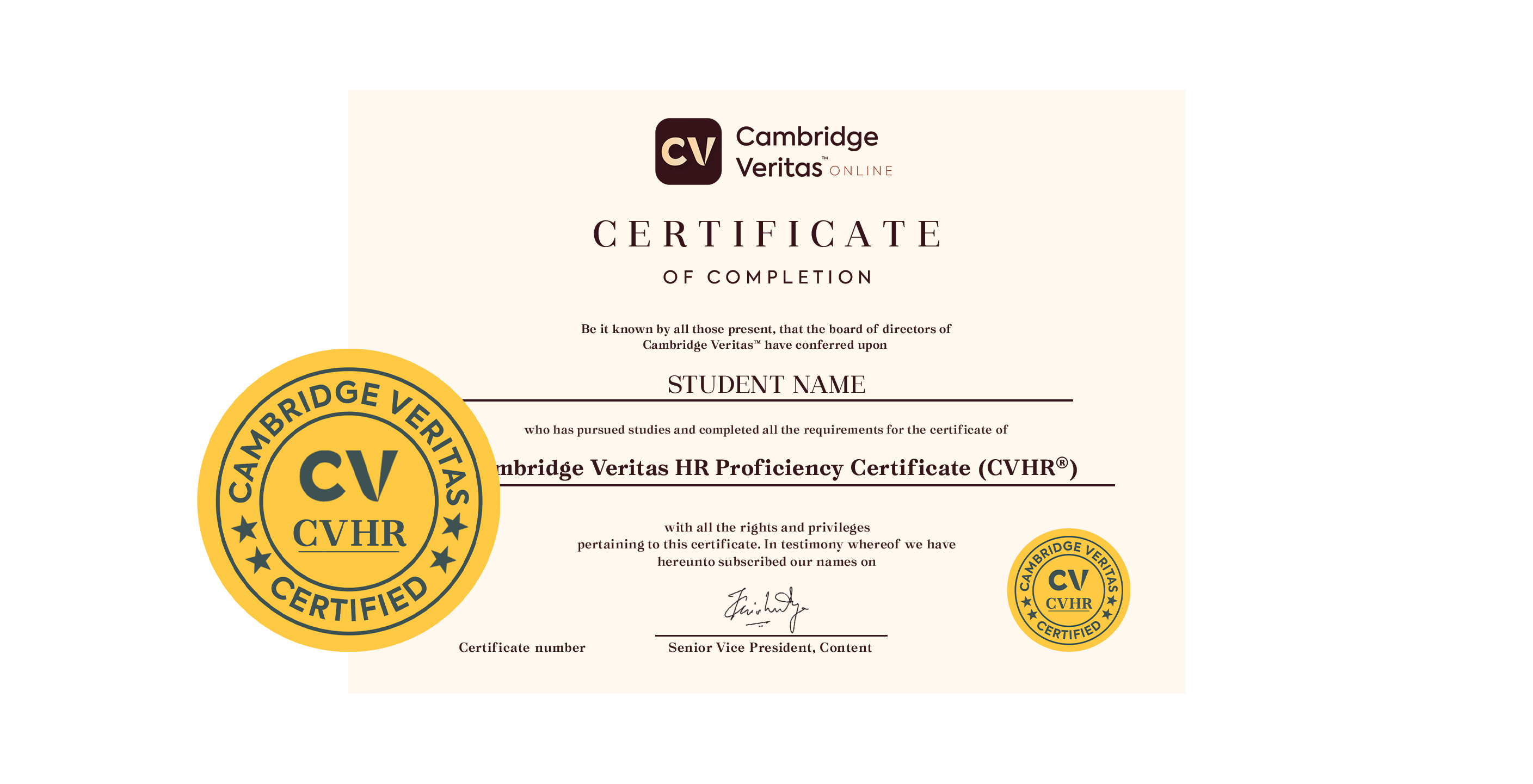 Cambridge Veritas HR Proficiency Certificate (CVHR®)