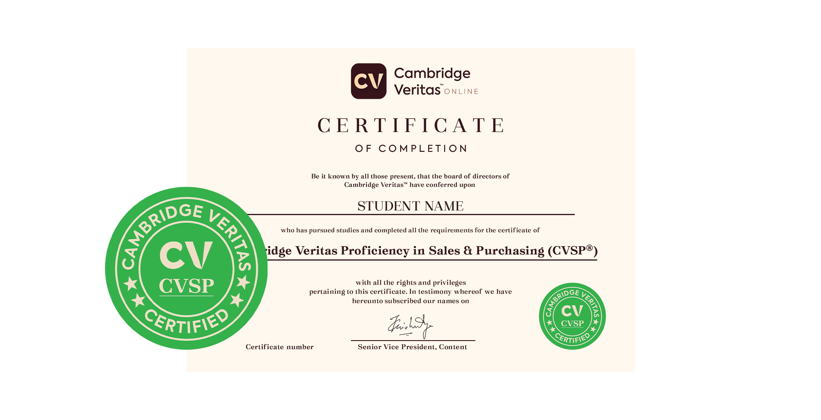 Cambridge Veritas Certificate in Customer Service (CVCS®)