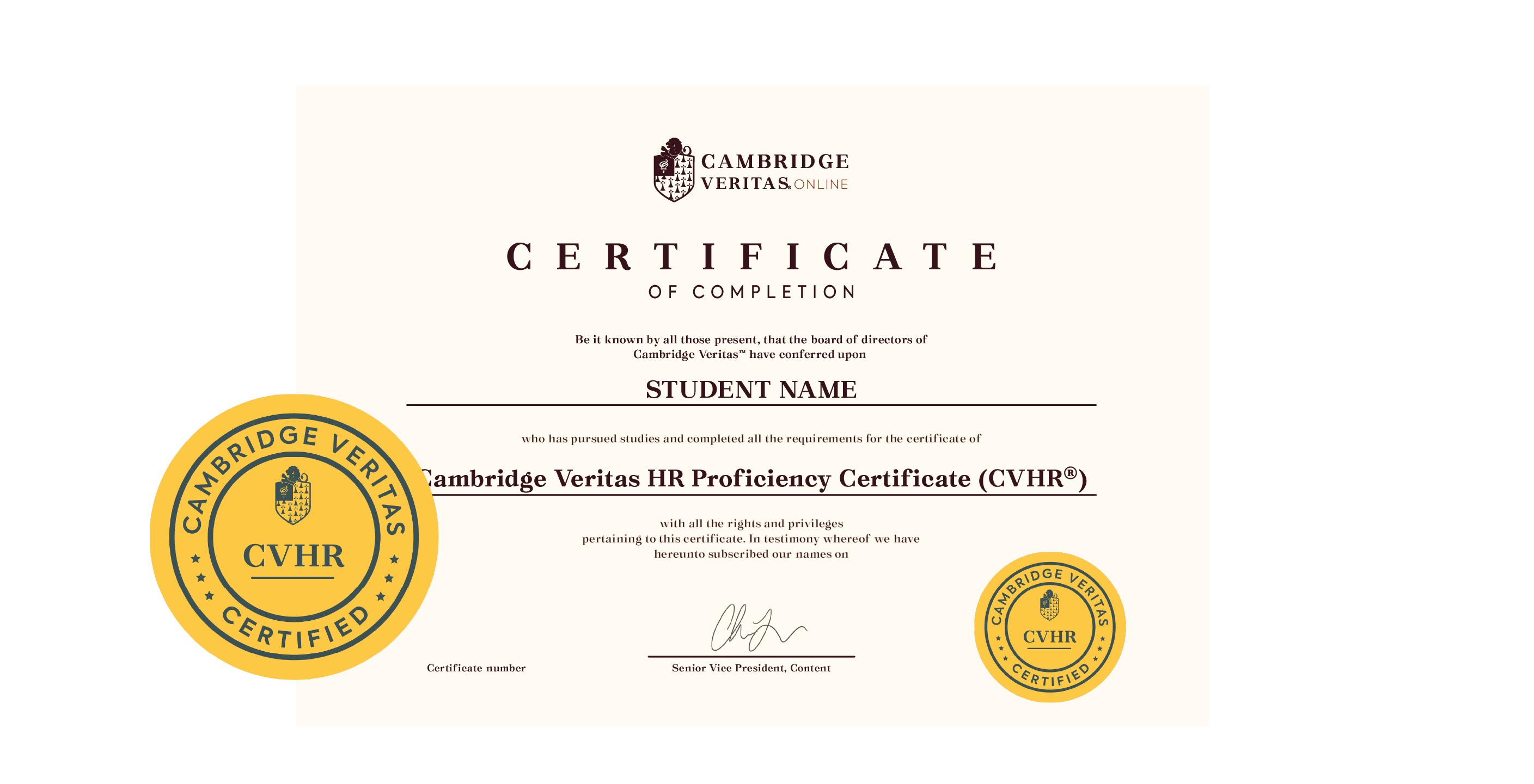 Cambridge Veritas HR Proficiency Certificate (CVHR®)