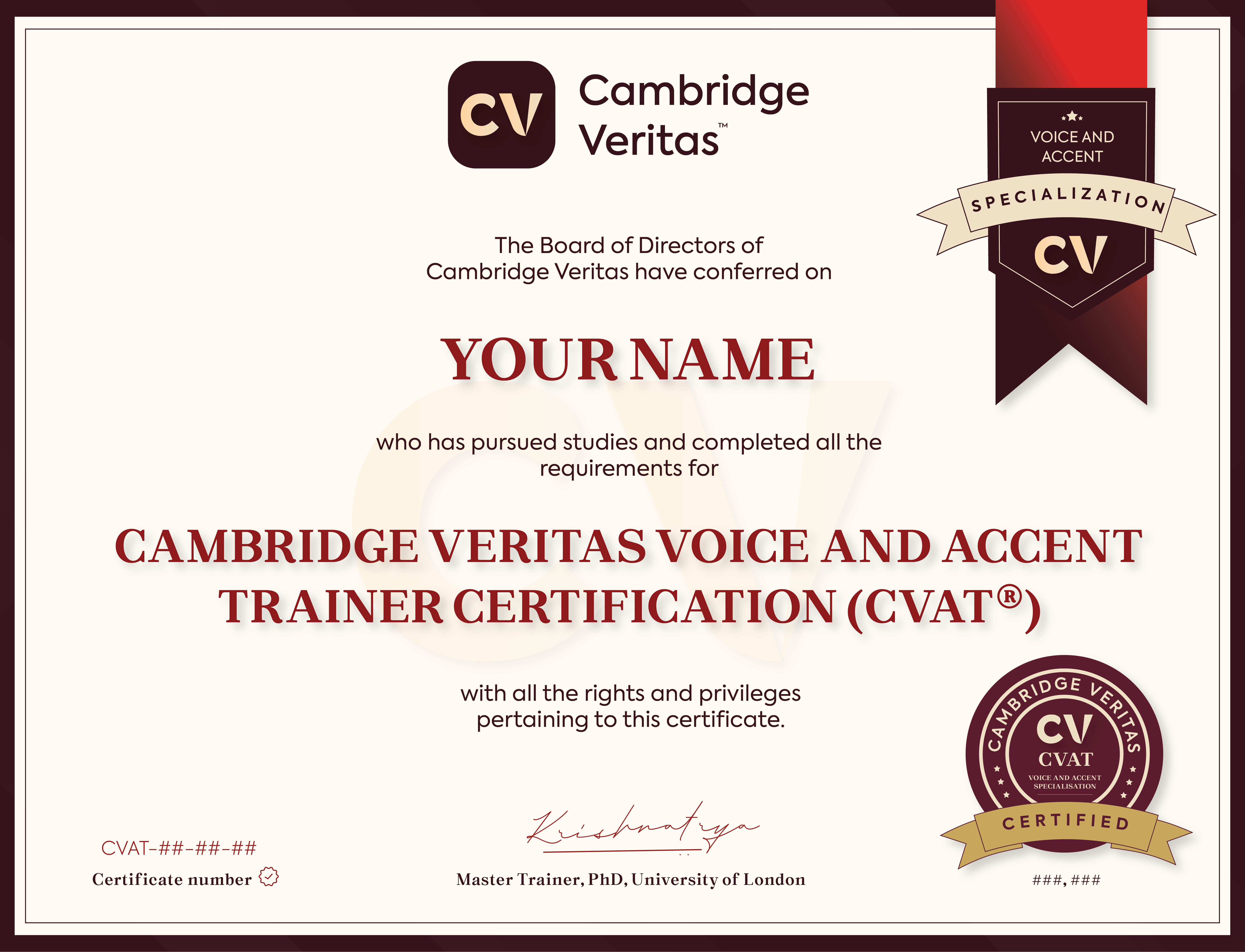 Voice and Accent Trainer (CVAT)